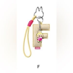 🟥 LABUBU “Pin For Love PENDANT” 💛Letter “F”🩷Guaranteed 🆕Opened Box 🟥POP MART🟥